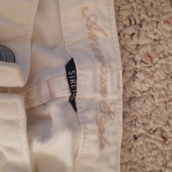 American Eagle Skinny White Jean's Size 4 - Picture 4 of 5